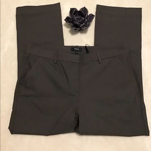 NWT Theory Avla Crop Trousers Dark Moss Sz 12